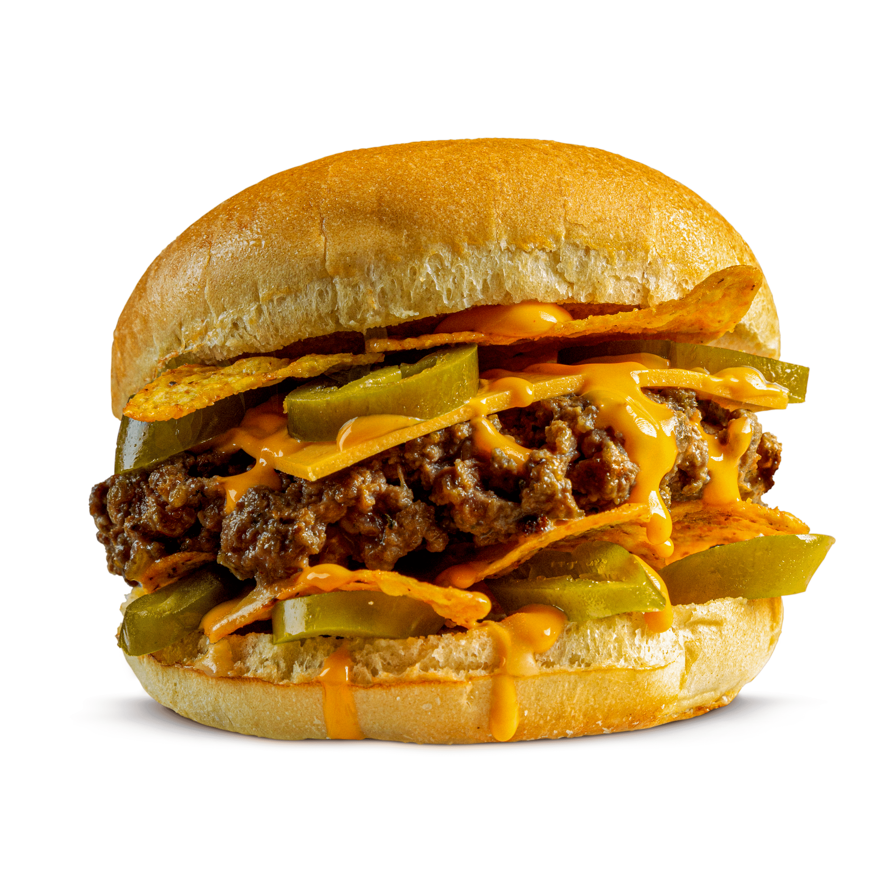 The Beef Nacho Melt Burger - The tastiest way to enjoy nachos!