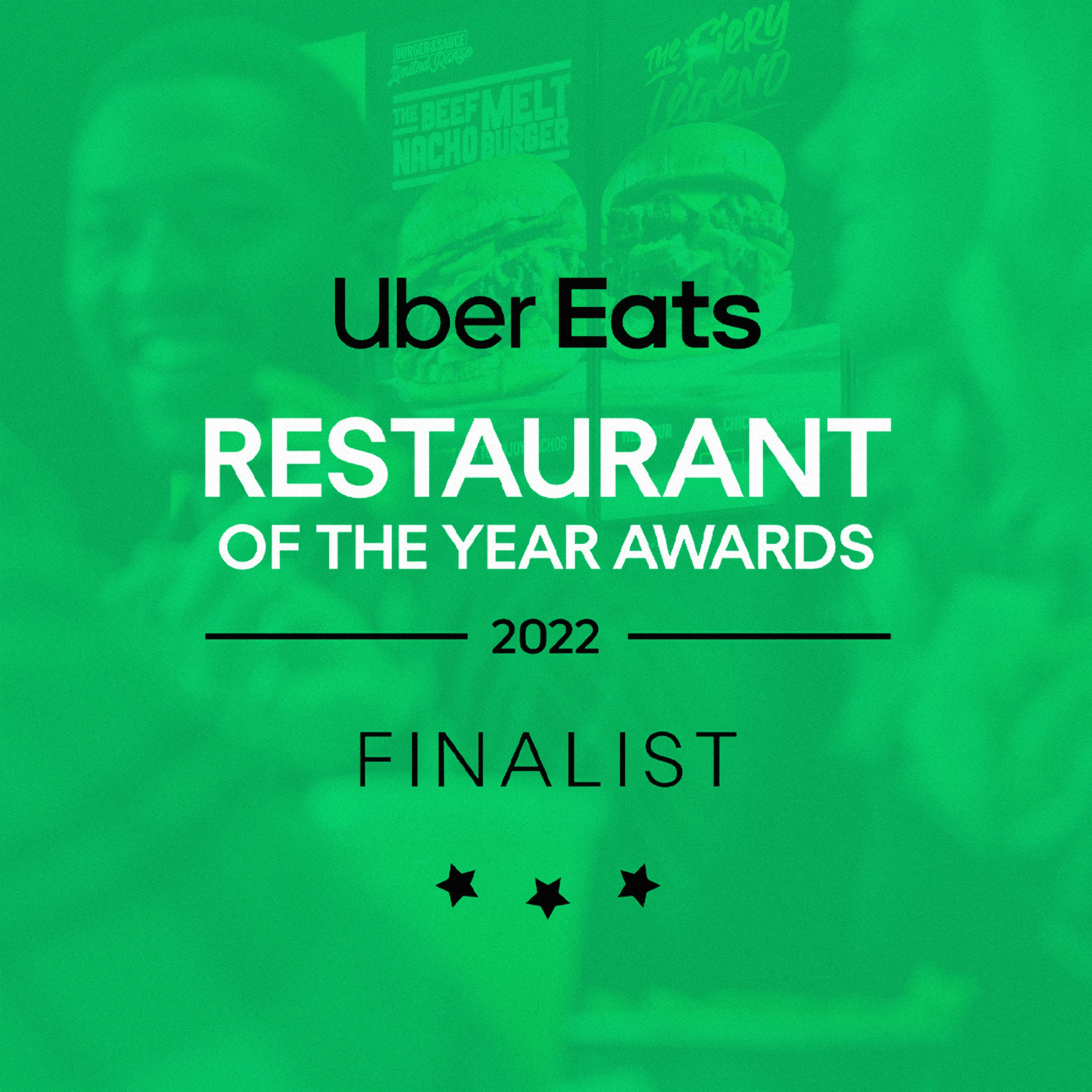 burger and sauce uber eats restaurant of the year